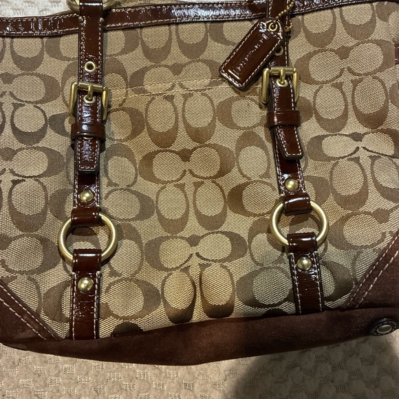 Vintage Coach Signature Brown bag - Picture 3 of 8